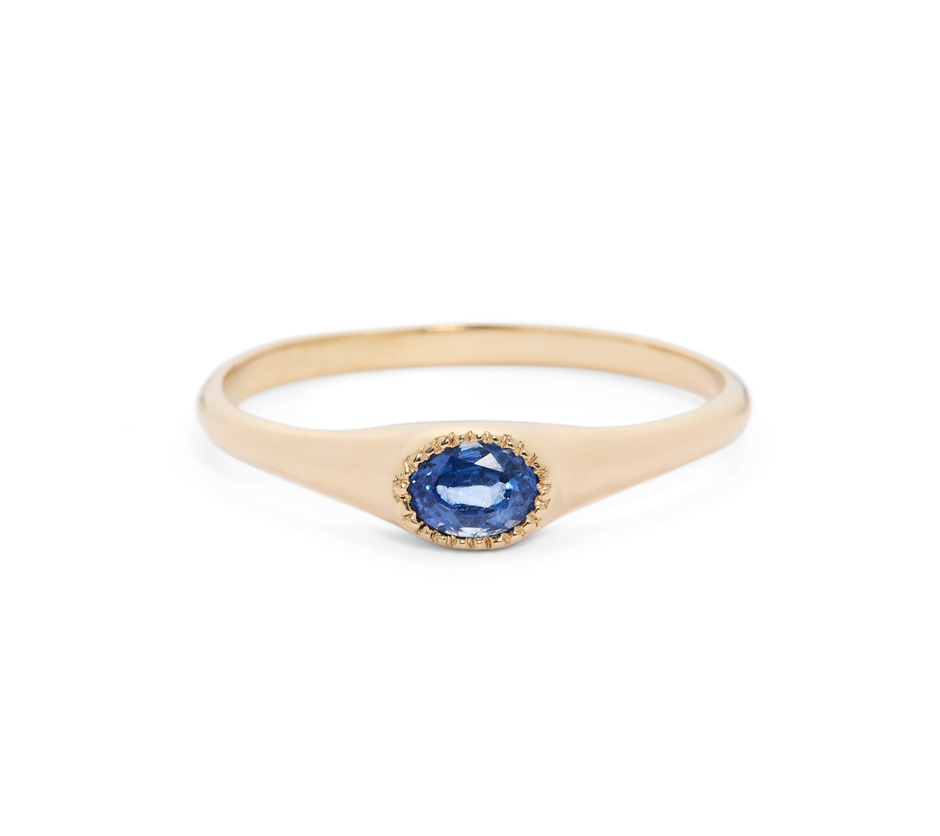Galene Ring, Blue Sapphire