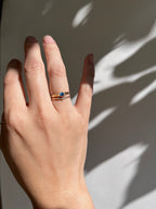 Galene Ring, Blue Sapphire