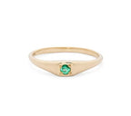 Little Signet Ring, Emerald