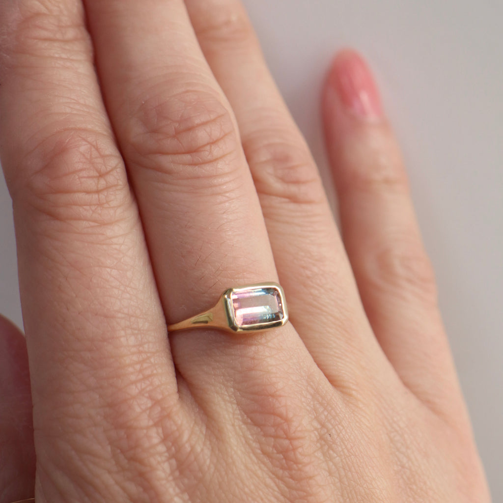The Portal Ring - Bi-color Tourmaline