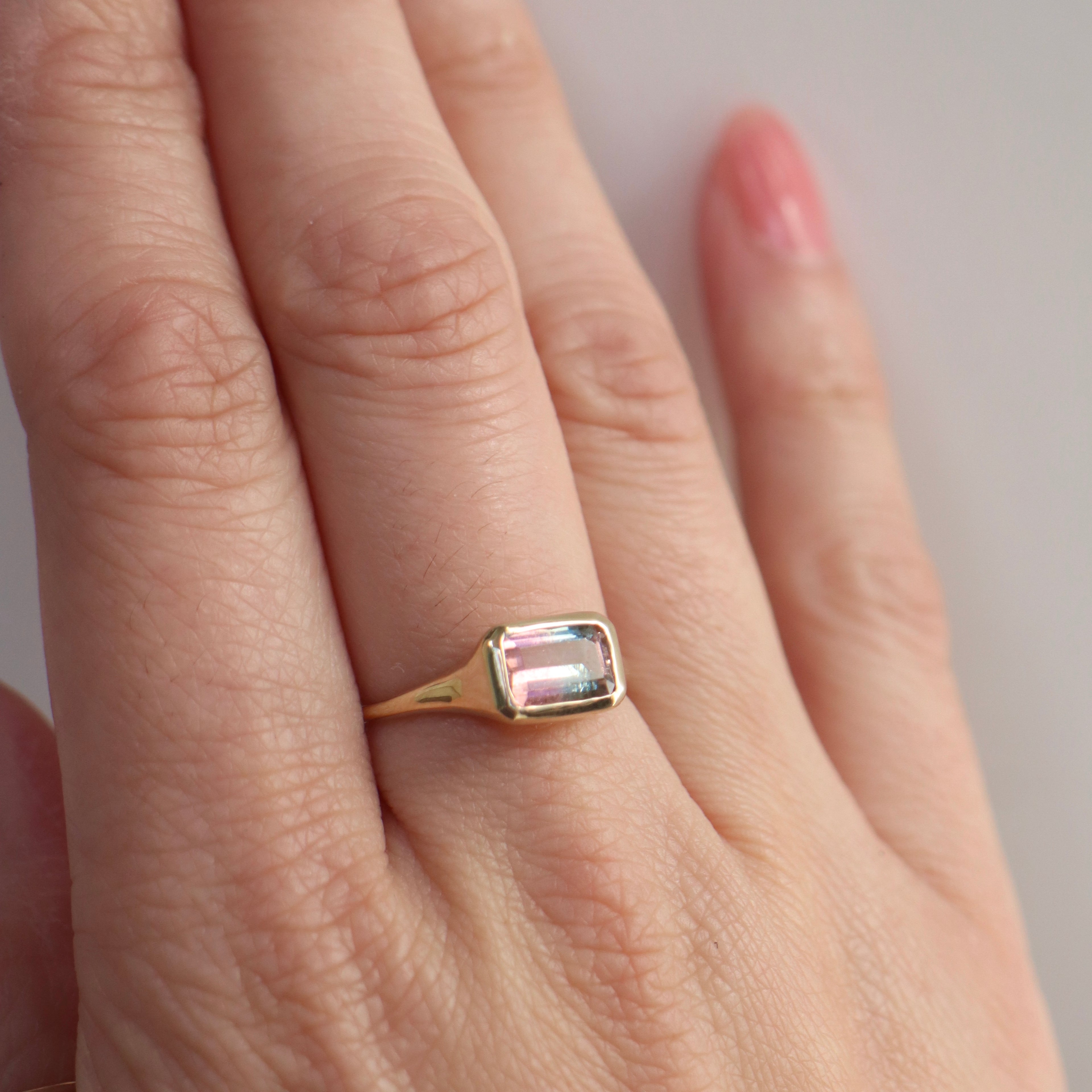 The Portal Ring - Bi-color Tourmaline