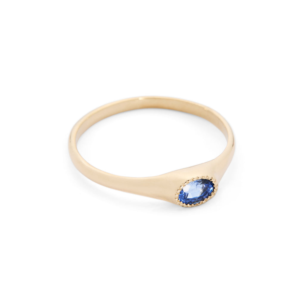 Galene Ring, Blue Sapphire