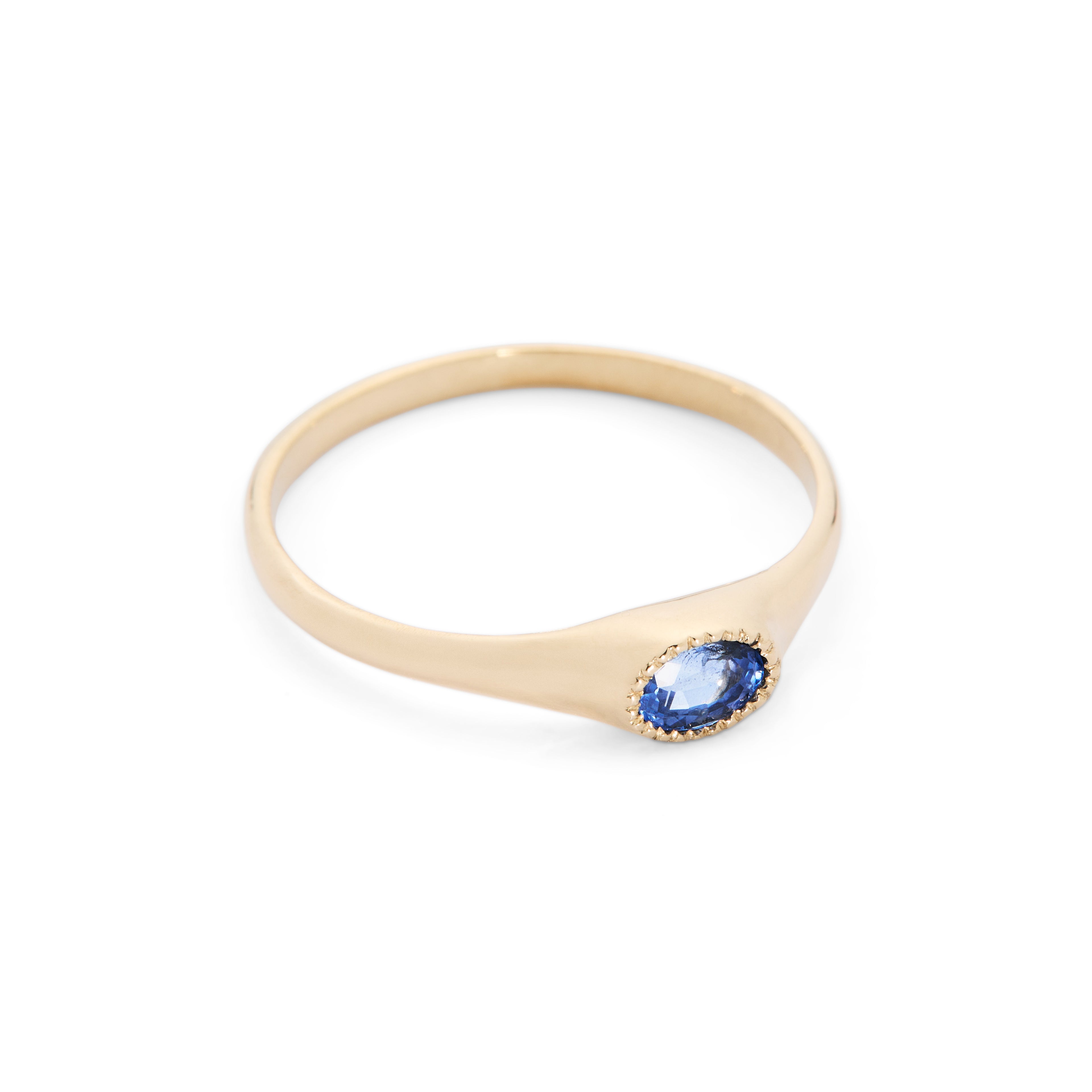 Galene Ring, Blue Sapphire