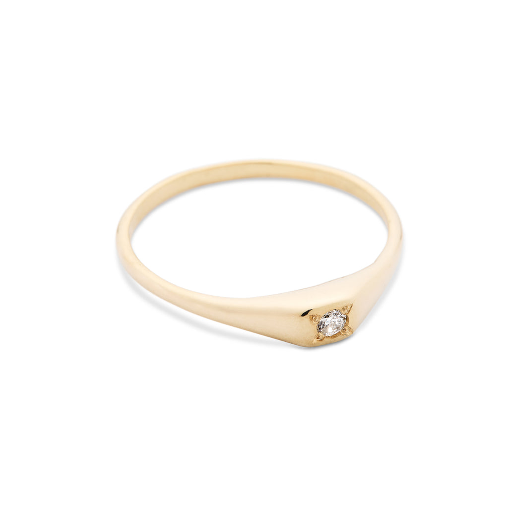Little Signet Ring, Diamond