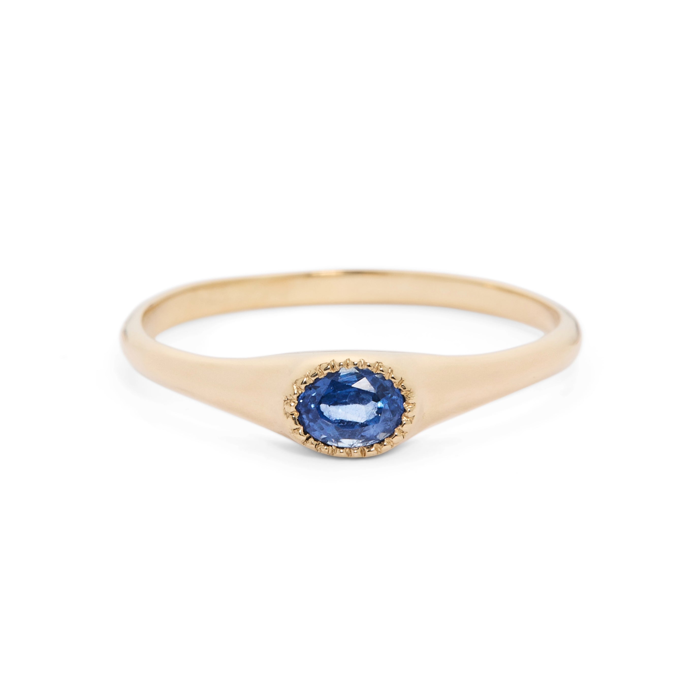 Galene Ring, Blue Sapphire